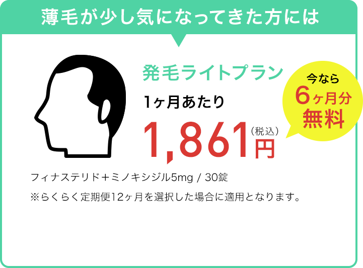 薄毛が少し気になってきた方には