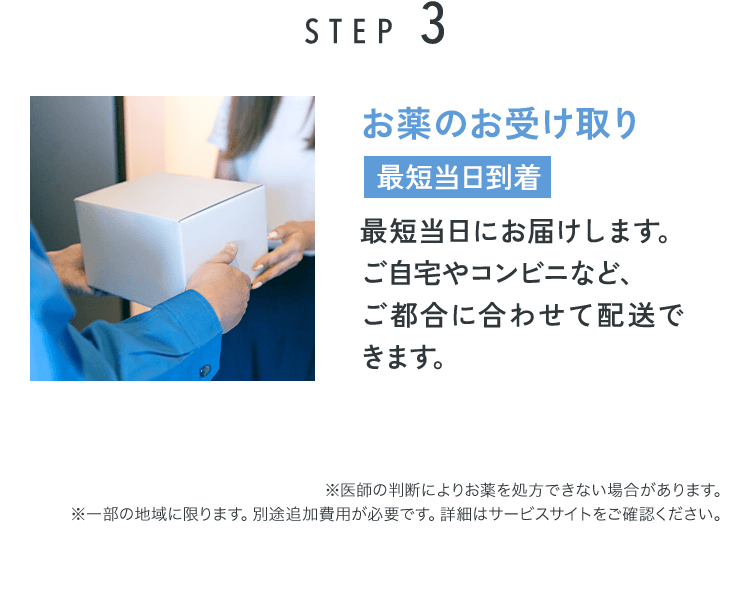 STEP03 お薬の受け取り