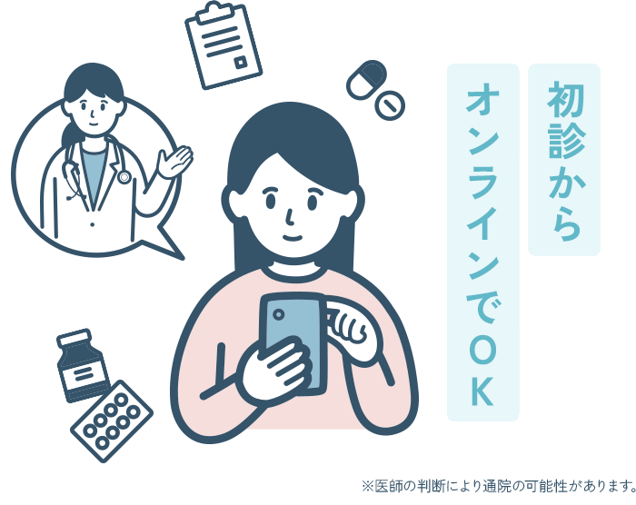 初診からオンラインでOK