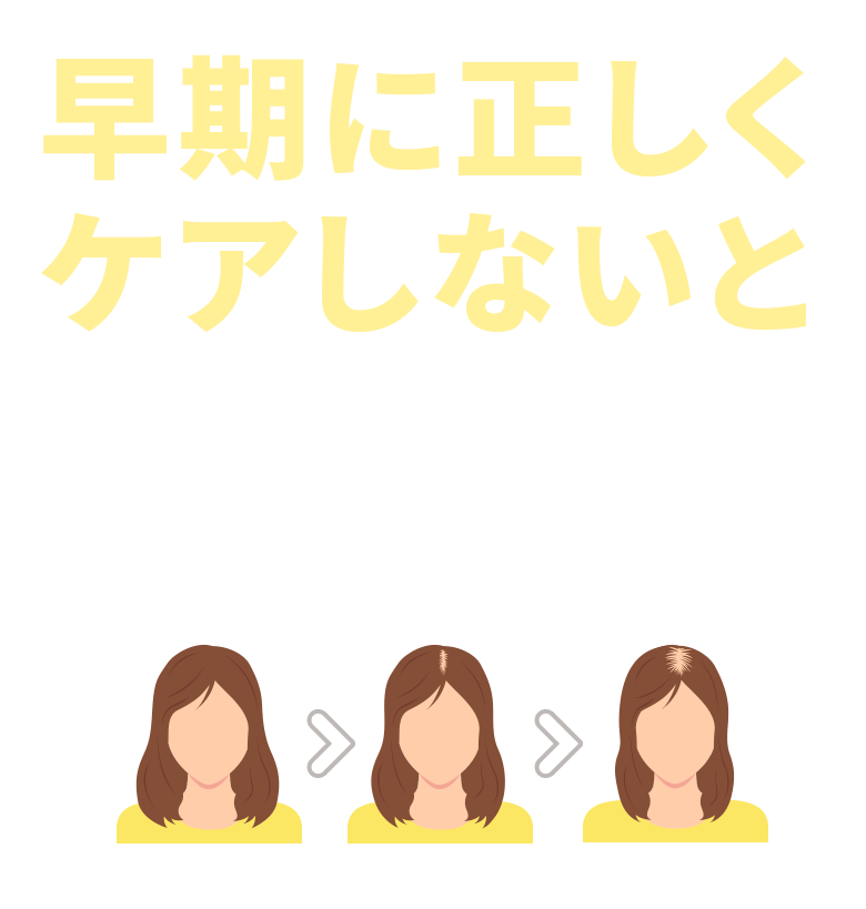 早期に正しくケアしないと どんどん進行していくことがわかっています