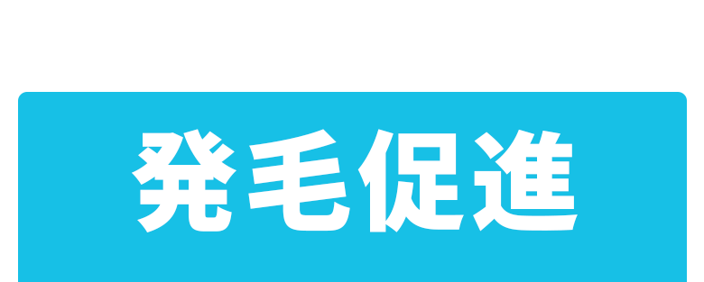 発毛促進：ミノキシジル