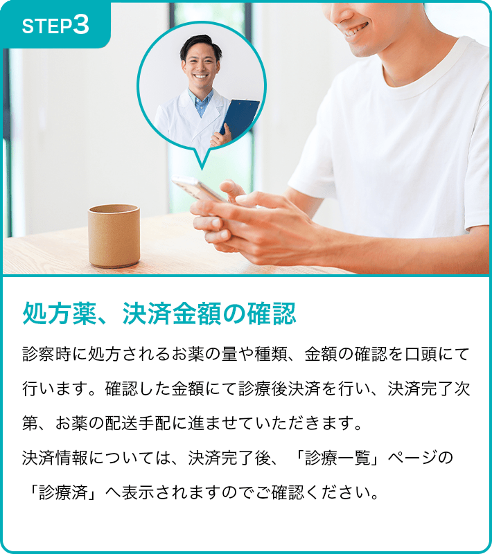 処方薬、決済金額の確認