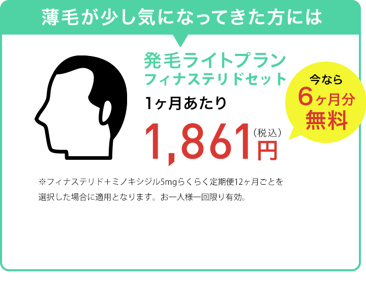 薄毛が少し気になってきた方には