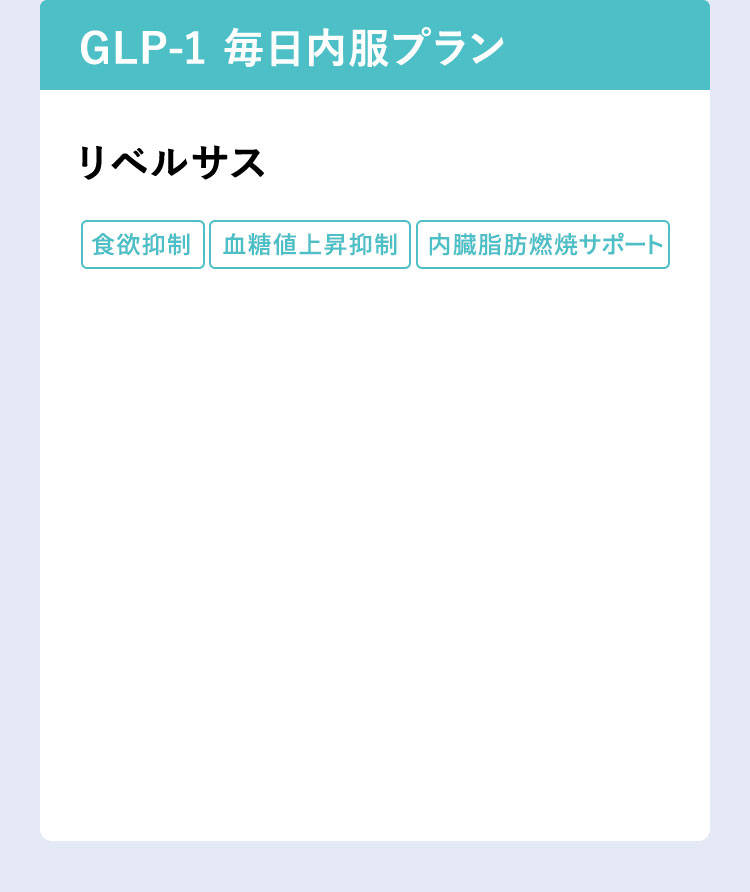 GLP-1 毎日内服プラン リベルサス