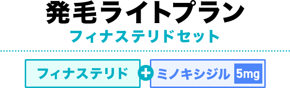 発毛ライトプラン フィナステリドセット フィナステリド+ミノキシジル5mg